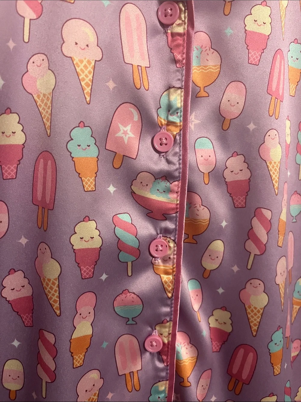 American Girl Purple Ice Cream & Popsicle Pajama Set-Sweet Dream PJs for Girls